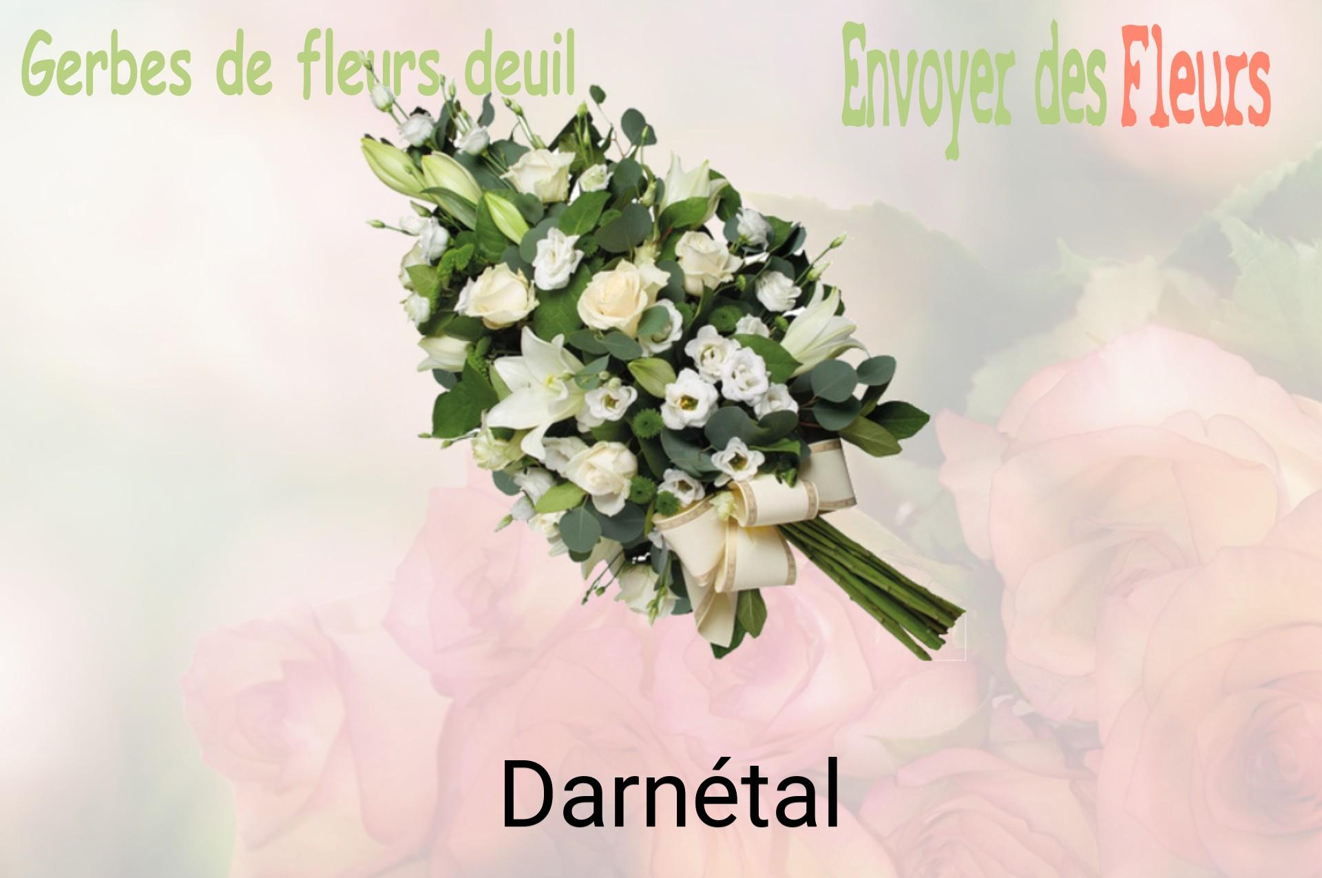 Gerbe de fleurs de deuil livrée à Darnétal